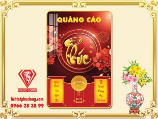 Lịch gỗ chữ Phúc