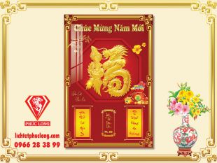 Lịch gỗ chữ Phúc